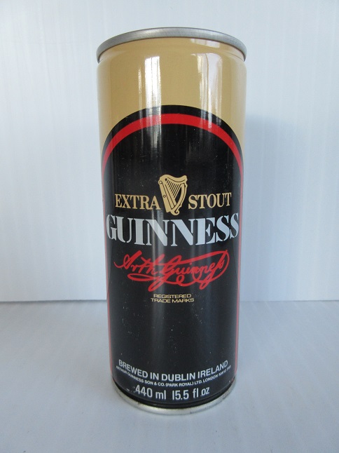 Guinness Extra Stout - tan/black - crimped - 440ml - T/O - Click Image to Close